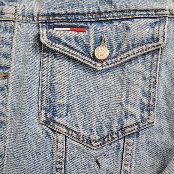 Destroyed Tommy Jean Jacket Size XL - Picture 10 of 17